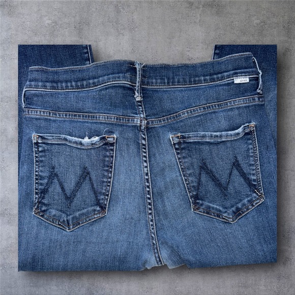 As Seen on Miranda Kerr MOTHER The Stunner Ankle Fray Jeans Women's Size 31 - Picture 7 of 16